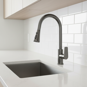 Robinet de cuisine extensible pour lave-vaisselle domestique, anti-éclaboussures, eau chaude et froide, robinet en aluminium spatial - Product Image 4