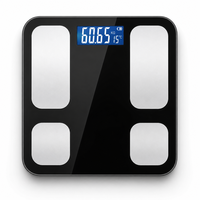 Balance connectée professionnelle de masse grasse numérique avec Bluetooth et application, capacité 180 kg, pour la santé (vente en gros)