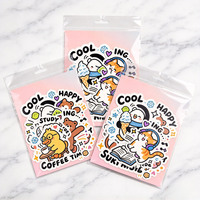 Lot de 100 autocollants décoratifs découpés sur mesure pour vélo, autocollants personnalisés en vinyle PVC aléatoires, esthétique Kawaii