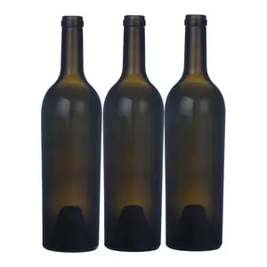 Fabrikant Groothandel Custom Bordeaux Glazen Wijnflessen Rode Wijn Flessen