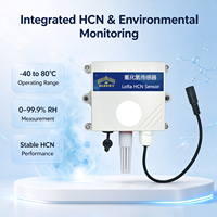 Détecteur de gaz LoRaWAN HCN 3 en 1, température, humidité, alimentation CC, alarme à distance pour la sécurité des travailleurs en cas de fuite de gaz