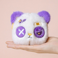 Gantungan Kunci Kelinci Halloween Plush Baru, Hadiah Halloween, Liontin Tas, Kepala Kelinci Kecil Lembut, Mainan Gantungan Kunci