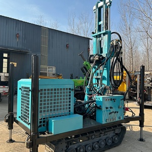 Drill <strong>Rig</strong> Deep Well With Mud Pump 300m Hydraulic Water Well Drilling Machine Crawler Air Compressor Durable for Sale - Product Image 4
