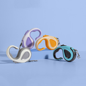 Retractable <b>Pet</b> <b>Leash</b> For Dogs And Cats With Retractable Function In Lavender Purple Light Gray Orange Peacock Green Colors - Product Image 1