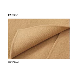 Cappotto doppio lato in pura <span class=keywords><strong>lana</strong></span> monopetto da donna <span class=keywords><strong>di</strong></span> fascia alta abiti <span class=keywords><strong>lunghi</strong></span> girati per l'inverno - Product Image 3