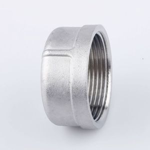 KQ Nhà Máy SS 201 316 304 Thép Không Gỉ <span class=keywords><strong>Npt</strong></span> Bspt Bsp Threaded Cắm Ống Phù Hợp Nắp Tròn - Product Image 3
