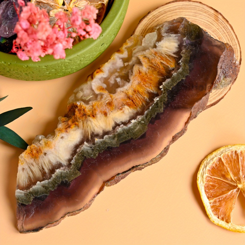 Rodaja de Fluorita Rutilada