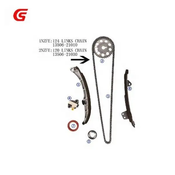 brand new timing chain kit for TO YOTA COROLLA/ECHO/PLATE /PREMIO/FUN CARGO/VERSO/VITE/WILL/YARIS 120L