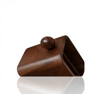 Rustic Wooden 5-Layer Detachable <b>Remote</b> <b>Control</b> Organizer Box for Home Tabletop Storage - Product Image 2