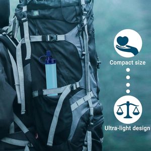 Paille filtrante à eau Yuou pour le camping en plein air - Portable, élimination de 99 % des bactéries, facile à transporter - Product Image 4