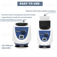 Agitateur vortex numérique variable WEIAI 100-3000 tr/min, mode continu tactile, pour vernis à ongles, encre, laboratoire, PCR, ELISA, culture cellulaire