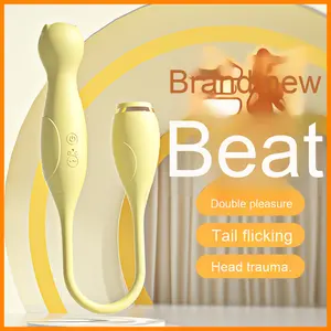 Laile Cute Cat AV <span class=keywords><strong>Vibrator</strong></span> USB Wiederauf lad bares Mini-Sexspielzeug 10-Gang <span class=keywords><strong>Dual</strong></span>-Head Interner externer <span class=keywords><strong>Dual</strong></span> <span class=keywords><strong>Shock</strong></span> Geräuscharm Leicht gewicht - Product Image 4