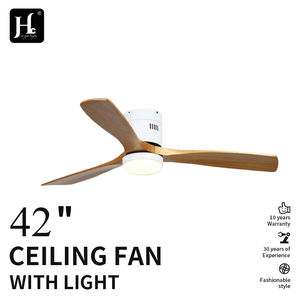 Ventilateur de plafond plat avec éclairage et télécommande, ventilateur-luminaire 2-en-1 en noir clair - Product Image 2