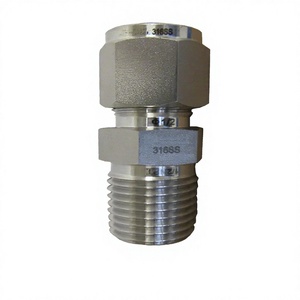 Conector de Tubo de Acero Inoxidable con Rosca Macho, Mecanizado CNC Personalizado, Certificado ISO, Fabricado en Acero Inoxidable 316 - Product Image 2