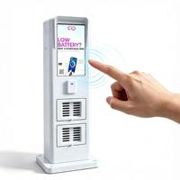 Station de location de bornes de recharge NFC avec écran tactile et étanche, distributeur de batteries partagées