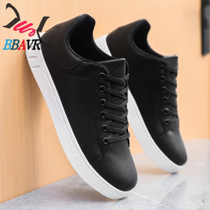 Zapatos de cuero de talla grande para hombre, moda nueva de verano y otoño, zapatos informales con plataforma antideslizantes, zapatos planos con cordones, zapatos de skate - Product Image 4