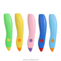 Drôle alimenté par batterie Spray Blow Marker Airbrush Kits avec 4pcs pochoirs lavables pour cadeau d'artisanat d'art pour enfants
