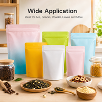 Sacs Doypack Mylar Colorés à Fermeture Ziplock pour Emballage Alimentaire, Faible MOQ 500 Pièces, Sachets Debout pour Bonbons, En Stock
