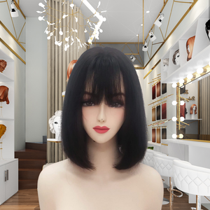 วิกผมลูกไม้เต็มรูปแบบปรับแต่งได้สำหรับผู้หญิงจาก Ho Chi Minh หมวกลูกไม้ HD ไม่มีกาวพร้อมเส้นผมธรรมชาติหลากหลายสี - Product Image 3