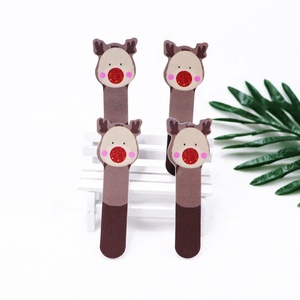 Custom Logo Double-Sided Christmas Nail File Factory Colorful Printing Festival Emery Board
