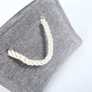 Modern <strong>Wardrobe</strong> Storage <strong>Basket</strong> Fabric Storage <strong>Basket</strong> with Handle - Product Image 5