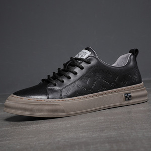 Zapatos Deportivos de Hombre de Cuero Genuino, Estilo Casual con Forro de Malla para Todas las Temporadas: Primavera, Verano, Otoño e Invierno - Product Image 1