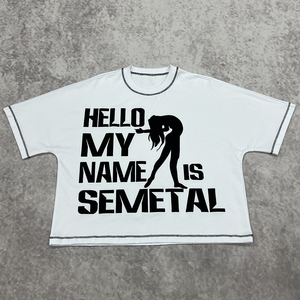 เสื้อยืดคอกลมทรงโอเวอร์ไซส์ผ้าคอตตอนถักเนื้อหนัก 280 กรัม พิมพ์ลายกราฟิกสำหรับผู้ชาย สกรีนโลโก้ตามสั่ง ปักลายสไตล์สตรีทแวร์ - Product Image 6