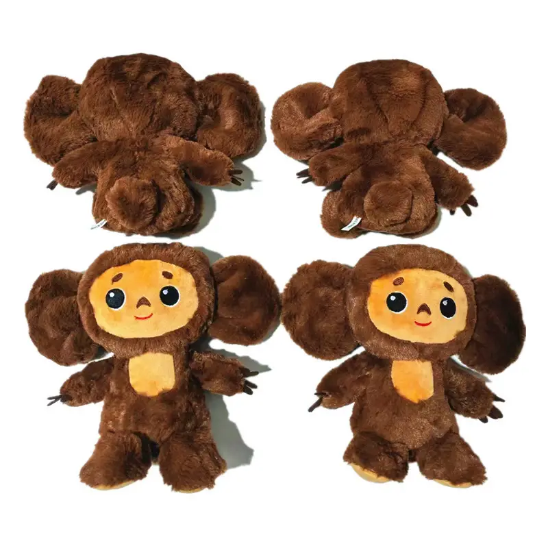 Cheburashka Plush Toy Big Eyes Monkey Soft Cheburashka Doll Big Ears Monkey for Kids Russia Cheburashka Stuffed Animal Toys 2