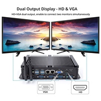 Mini PC Industrial de Escritorio Mini ITX con Core I5 3317U e I3 3217U, Win XP, Celeron 1037U, HDMI, VGA, Pantalla Dual, Sin Ventilador, Robusto, con AES