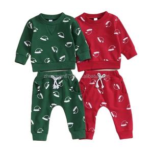 Toddler Boy Clothes Logo <strong>Christmas</strong> <strong>Cute</strong> <strong>Outfits</strong> for Kids <strong>Baby</strong> Printed Long Sleeve Sweatshirt Pants Suit - Product Image 1