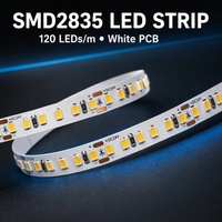Bandes LED 2835 avec garantie de 5 ans, 6000k 4000k 3000k Ra92 Smd2835 120 Smd, bande LED 2835