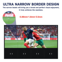 Monitor controlador de pared de vídeo LCD de 55 pulgadas 3x3 DID bisel estrecho 3,5, 1,7mm