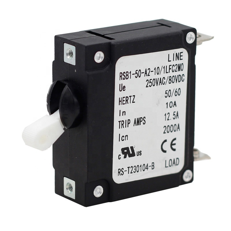 20A 250VAC Black Circuit Breaker for