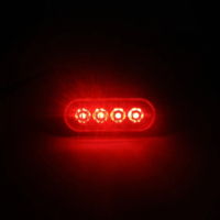MCY ML-D06-12 Feux stroboscopiques LED de signalisation à luminosité élevée Nouveaux feux de jante 12V-24V SAE Étanche IP67 3W Cree 18 Motifs