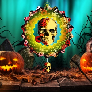 12in Halloween Wind Spinners 3D Kinetic Metal Wind Sculptures for Garden Outdoor Halloween Ornaments and Crafts Gifts - Product Image 4