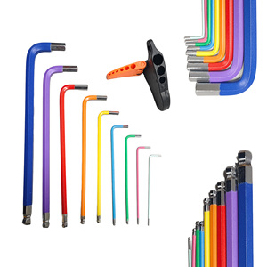 ชุดประแจหกเหลี่ยมหลากสีแบบขายส่ง 9 ชิ้น หัวบอล สำหรับซ่อมจักรยาน - Product Image 5