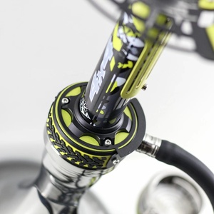 Narguile de Lujo Ruso de Acero Inoxidable 304, Último Modelo, Shisha Qalyan EL BOMBER OFF ROAD 4X4 Race Hookah - Product Image 2