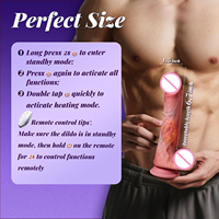 Vibromasseur réaliste étanche en silicone souple écologique à 10 modes pour stimulation vaginale et du point G - Femme