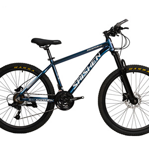 Vélo de montagne pour adultes, 26 pouces, frein à disque, cadre en acier, 21 vitesses, <span class=keywords><strong>VTT</strong></span> pour la conduite quotidienne et les commandes en gros - Product Image 2