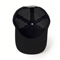 Casquette de baseball à 5 panneaux perforée personnalisée, imperméable, logo personnalisé
