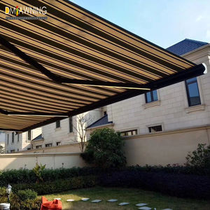 Toldo de patio retráctil motorizado para exteriores con luces LED Toldo parasol - Product Image 5