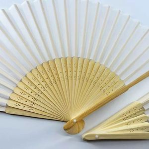 Abanico de mano personalizado blanco con logo impreso, abanicos de pestañas personalizados para boda, abanico de papel japonés portátil en blanco - Product Image 6