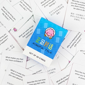 Mindful Talk : jeu de société personnalisé pour les fêtes, impression sur mesure, cadeau de Noël, jeu de cartes de haute qualité, communication, émpathie, brise-glace - Product Image 6