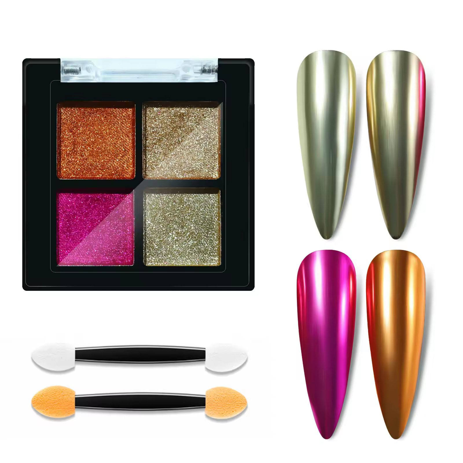 Solid 4 color magic mirror powder