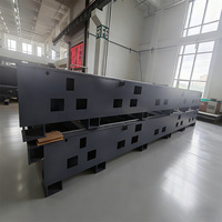 Base et poutre de machine de découpe laser, fabrication de pièces structurelles en acier et aluminium usinées CNC, cadre de pont, poutre transversale, plateau de machine, usine de fabrication