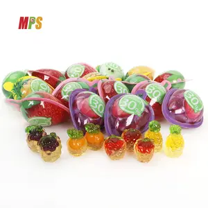 Caramelos de gelatina Gummy 4D 30% para niños, dulces halales de cristal para zumo de frutas, aperitivos, venta al por mayor