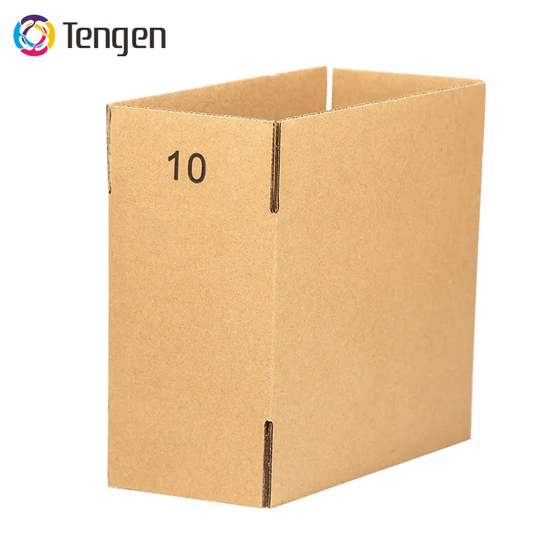 Tengen กล่องกระดาษแข็งขนาดใหญ่พิมพ์โลโก้ได้ตามต้องการกล่องกระดาษลูกฟูก