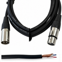 Câble de microphone XLR mâle-femelle OEM CH-R042 avec blindage spiralé, gaine en PVC, conducteur en cuivre sans oxygène