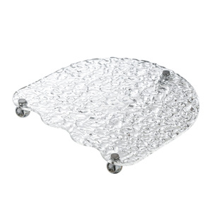 Plateau à bijoux en acrylique 18-18,9 cm, forme extraterrestre, surface en relief, style simple, pour le rangement et la présentation de cosmétiques - Product Image 4