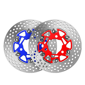 Disco de Freno Flotante de Aleación de Aluminio Modificado para Motocicleta, Seis Pernos de 20 mm, Accesorios de Pastillas de Freno de Dos Tonos, Modelo <span class=keywords><strong>11111</strong></span> - Product Image 4